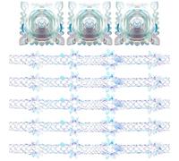 NAUZE Christmas Ceiling Decorations Leaf Iridescent Festive Wall Hanging Decor Xmas Home Décor Party Supplies for Birthday Wedding New Years Party (8)