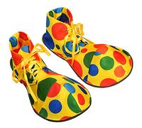 NAUZE Clown Shoes Clown Costume Supplies Large Rainbow Clown Shoes for Halloween Party Clown Dress Up Accessories Cosplay Costume Props
