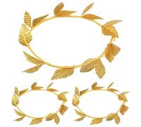 NAUZE Gold Leaf Headbands Roman Goddess Headband Greek Crown Headpiece Laurel Wreath Crown Toga Costume Accessories (3)