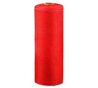 NAUZE Poly Mesh Ribbon Deco Mesh Ribbon Roll for Halloween Christmas Wreaths DIY Craft Home Decoration (Red)