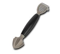 NAVA Lemon Squeezer Misty - 21cm, 3-in-1 Handheld Citrus Zester with Stainless Steel Scraper & Grater, Non-Slip Ergonomic Handle, Dishwasher Safe, Notch for Removing Lemon Pips, Bottle Cap Opener