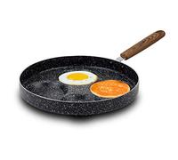 Nava Nature Non Stick Aluminium Pancake Pan with Scratch Resistant Compartments, Stone Coating and Heat Proof Handle, PFOA Free, 26cm Size