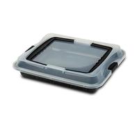 NAVA Rectangular Roaster with lid Nature with nonstick Stone Coating, Length 40 cm, Width 32.5 cm
