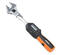 NAVAC NTW1 Digital Torque Wrench - Adjustable Jaw - Digital Readout - Torque Settings Memory - Dual Direction - Selectable Measuring Units - Indicator Lights and Sound - 1 Year Warranty