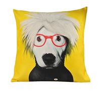 NAVAdeal Yellow Funky Dog Pop Art Artist Decorative Pillowcase Cushion Cover