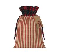 Navaho Style Print Xmas Drawstring Reusable Gift Bag Festive Packaging For Christmas Wrapping Needs