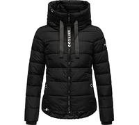 Navahoo Amayaa Women's Winter Jacket Warm Quilted Jacket with High Collar and Adjustable Hood XS - XXL, black, M