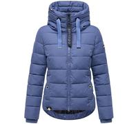 Navahoo Amayaa Women's Winter Jacket Warm Quilted Jacket with High Collar and Adjustable Hood XS - XXL, Blue Violet, M