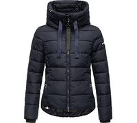 Navahoo Amayaa Women's Winter Jacket Warm Quilted Jacket with High Collar and Adjustable Hood XS - XXL, navy, XL