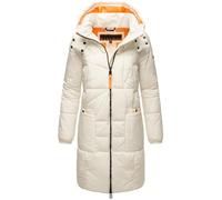Navahoo Bliblablubb 14 Women's Winter Coat Warm Quilted Coat with Hood XS-6XL, off white, L