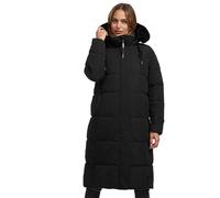 Navahoo Blitzliebe XIV Women's Winter Quilted Coat with Adjustable Hood and (Removable) Faux Fur Lightning Love S-3XL, black, M