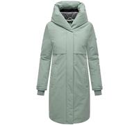 Navahoo Domingaa Women's Long Coat Warm Winter Jacket with Hood and Magnetic Buttons 14 XS-3XL, Smokey Mint, S