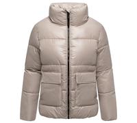 Navahoo Eispracht Women's Winter Jacket Warm Quilted Jacket with High Stand-Up Collar 14 S-3XL, Light taupe, S