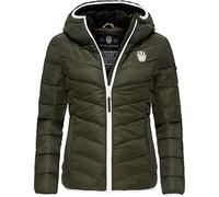 Navahoo Elva Women's Winter Jacket Quilted Jacket Olive Size XS