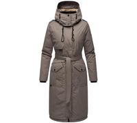 Navahoo Hokulanii Women's Winter Coat Warm Parka Long with High Collar and Soft Hood XS-XXL, dark grey, M