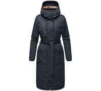Navahoo Hokulanii Women's Winter Coat Warm Parka Long with High Collar and Soft Hood XS - XXL, navy, M