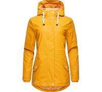 Navahoo Oceans Heart Women's Transition Jacket Raincoat Waterproof Long Warm Lined with Hood XS - XXL, Amber Yellow, L