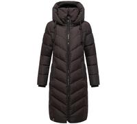 Navahoo Sahnekatzii Women's Winter Coat Warm Long Quilted Coat with Removable Hood XS - 6XL, Choco, M