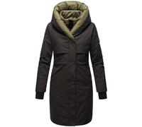 Navahoo Snowelf Women's Long Warm Winter Quilted Jacket with Hood and Magnetic Elements XS - XXL, black, L