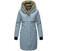 Navahoo Snowelf Women's Long Warm Winter Quilted Jacket with Hood and Magnetic Elements XS - XXL, powderblue, S