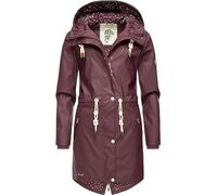 Navahoo Tropical Stormoo Women's Transitional Jacket, Rain Jacket, Functional Parka Raincoat Wine M
