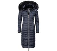 Navahoo Umay Women's Winter Coat Warm Quilted Coat Long with Hood XS-XXL, blue, S
