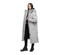 Navahoo Women's Coat with Magnetic Cover Strip and Backpack Straps Warm Winter Jacket Snow Guard 14 XS-5XL, gray, M