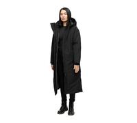 Navahoo Women's Coat with Magnetic Cover Strip and Backpack Straps Warm Winter Jacket Snow Guardian 14 XS-5XL, black, S