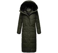 Navahoo Women's Extra Long Quilted Coat, Red, XS-XXL