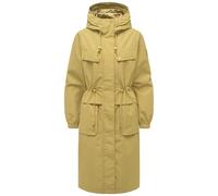 Navahoo Women's Extra Long Transition Jacket Waterproof Coat Oversize Parka with Waist Drawstring and Chest Pockets Kirschwind 14 XS-3XL