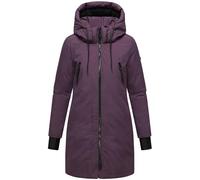 Navahoo Women's Fashionable Winter Coat, Warm Parka with (Removable) Hood and Internal Backpack Straps, Winterzart 14, S-6XL, Dusty Plum, L