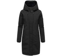 Navahoo Women's Long Coat Warm Winter Jacket with Hood Hail Dance 14 S-6XL, black, L