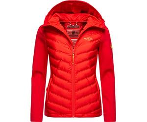 Navahoo Women's Quilted Jacket Transition Jacket with Hood Nimm Mich with XS - XXL - Red - Medium