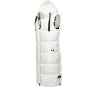Navahoo Women's Sleeveless Long Outdoor Vest Warm Winter Jacket Cuddles XS - 3XL, off-white, L