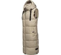 Navahoo Women's Sleeveless Long Outdoor Vest Warm Winter Jacket Cuddles XS - 3XL, pebble grey, M