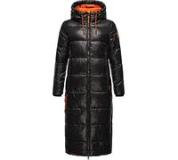 Navahoo Women's Warm Winter Quilted Coat with Hood Schmuseengel XS-XXL, black, L