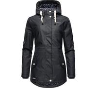 Navahoo Women's Waterproof Lined Raincoat with Hood Oceans Heart XS-XXL, navy, M