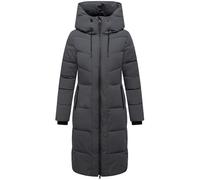 Navahoo Women's Winter Coat, Warm Quilted Coat with 2-Way Zip, Waterproof Zips and Adjustable Hood, Chocolate Kiss, XIV, XS-6XL, anthracite, XS