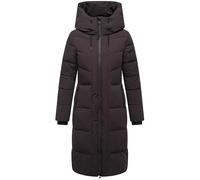 Navahoo Women's Winter Coat, Warm Quilted Coat with 2-Way Zip, Waterproof Zips and Adjustable Hood, Chocolate Kiss, XIV, XS-6XL