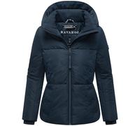 Navahoo Women's Winter Jacket Warm Quilted Jacket with Large Hood Whisperfairy 14 S-3XL, navy, L