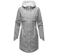 Navahoo Xankaa Lightweight Women's Transition Coat Long Parka with Hood S-3XL, gray, M