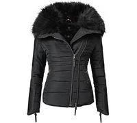 Navahoo Yuki2 Ladies’ Winter Jacket with Black Faux Fur Collar Black S