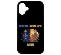 Navajo Father Sky Mother Earth Symbols Tribal Case for iPhone 16 Plus