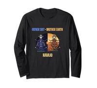 Navajo Father Sky Mother Earth Symbols Tribal Long Sleeve T-Shirt