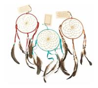 Navajo Native American Dream Catcher 6” - Red Handmade