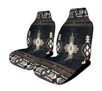 Navajo Native Americans Aztec Brown Pattern Car Seat Covers, Seats Protection for Women and Girls, Suitable for Most Vehicles, Cars, Trucks, SUVs, Vans.