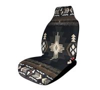 Navajo Native Americans Aztec Brown Pattern Car Seat Covers, Seats Protection for Women and Girls, Suitable for Most Vehicles, Cars, Trucks, SUVs, Vans., 1PCS