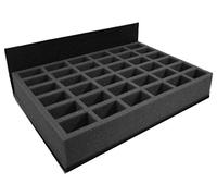 Navara 36 troops on 25-32mm bases with dynamic poses, or standing cavalry on 50x25mm bases, 36 compartments 52mm x 32mm, 55mm deep Full width tray 380mm x 255mm