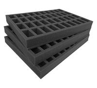 Navara Replacement Tray Set for Gamesworkshop Classic plastic figure case. Carry 120 troops on 25mm bases. Ideal for 12 squads of 10 troops 50mm tall
