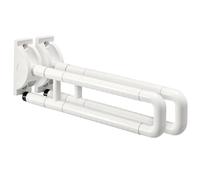 Navaris 2X Grab Rails for Seniors - WC Toilet Stand-up Support Handles - Grab Bars for The Bathroom - Shower Handrail for Elderly or Disabled - White